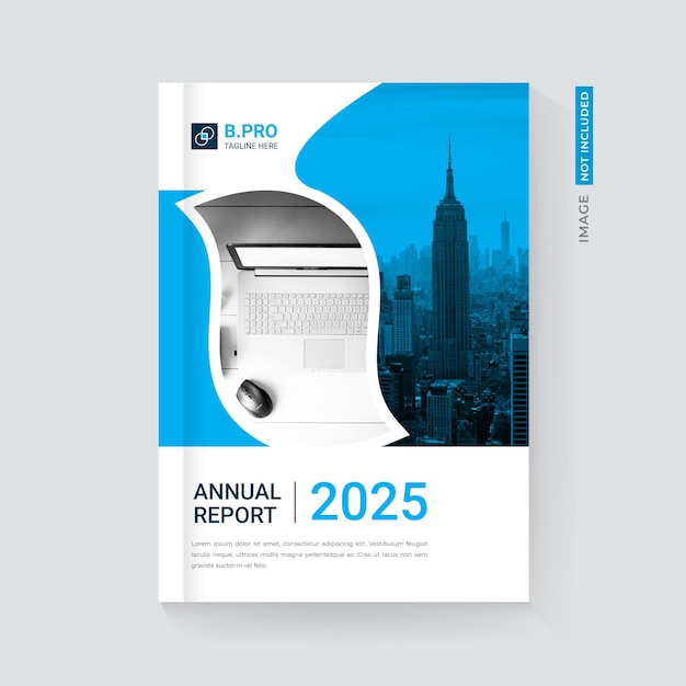 Annual report cover template design