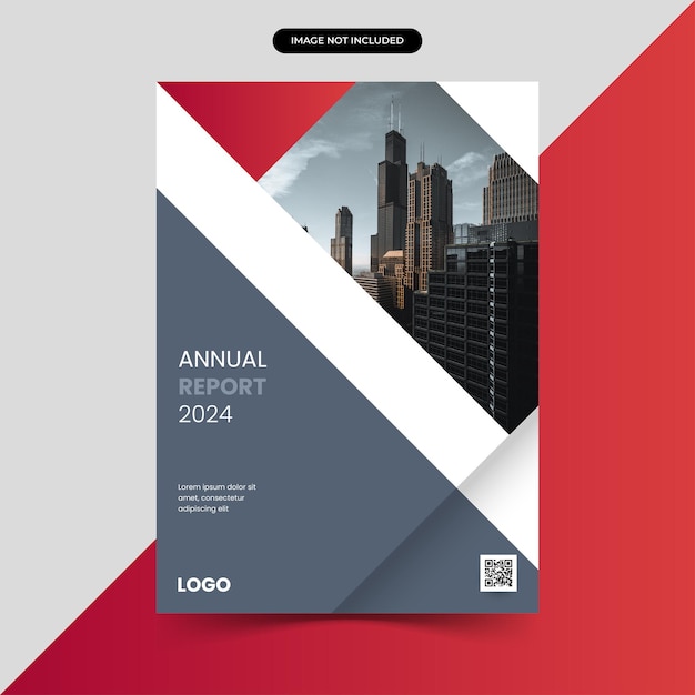 Annual report cover template design