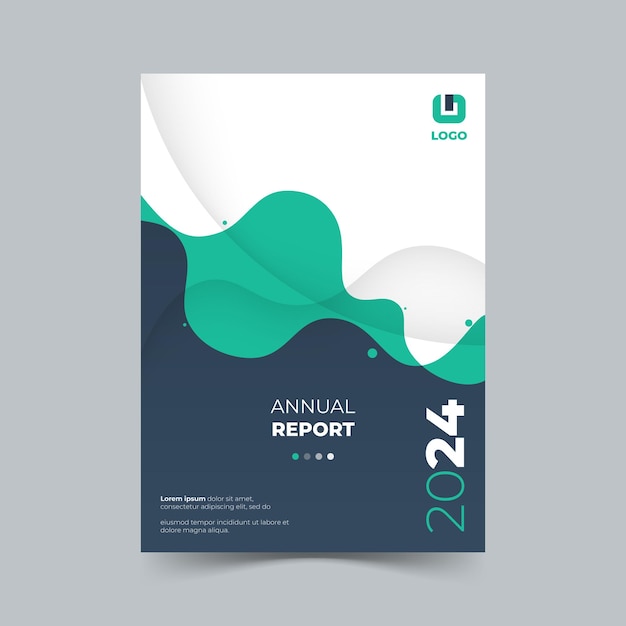 Annual report cover template design