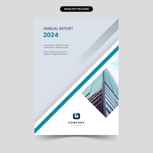 Annual report cover template design