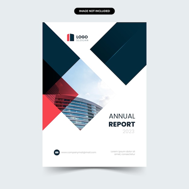 Annual report cover template design