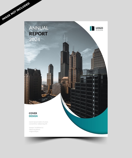 Annual report cover template design