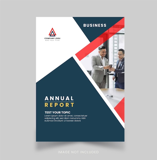 Vector annual report flyer design