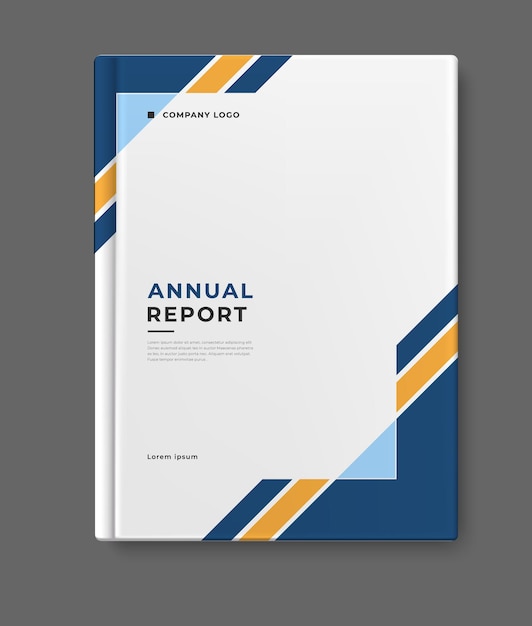 annual report template cover design