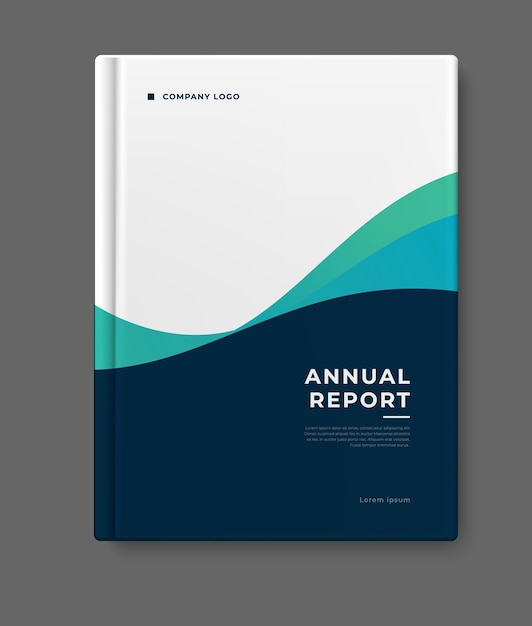 Annual report template cover design