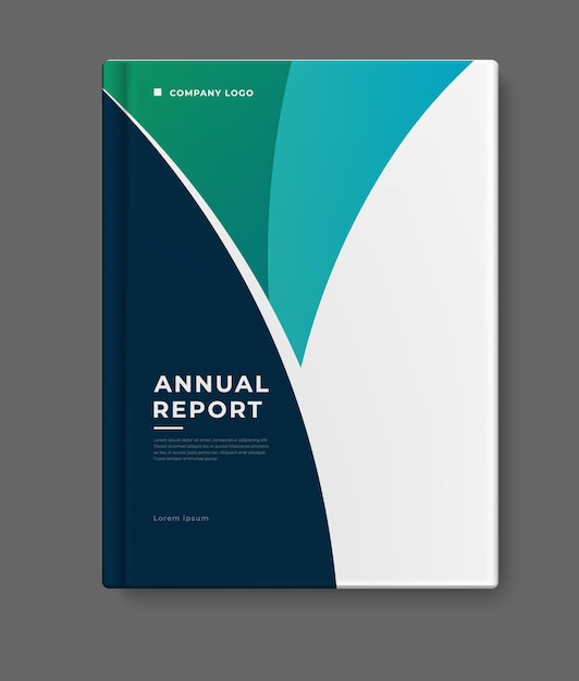 Annual report template cover design