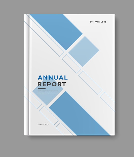 Annual report template cover design