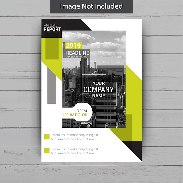 Vector annual report template