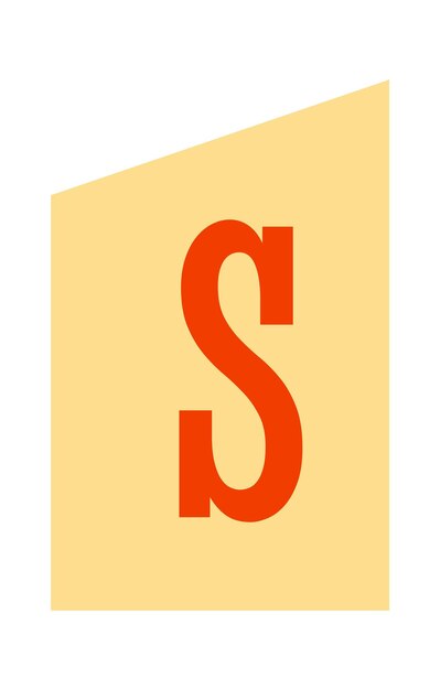 Vector anonieme uittreksels font s letter