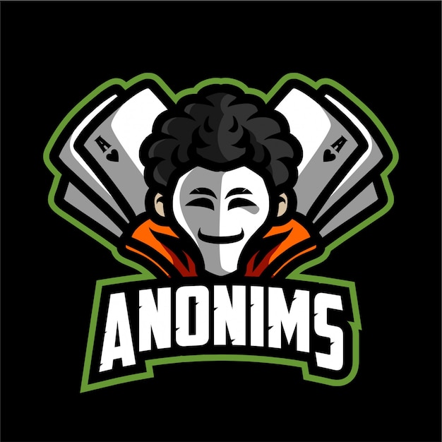 Anonims mascotte gaming-logo