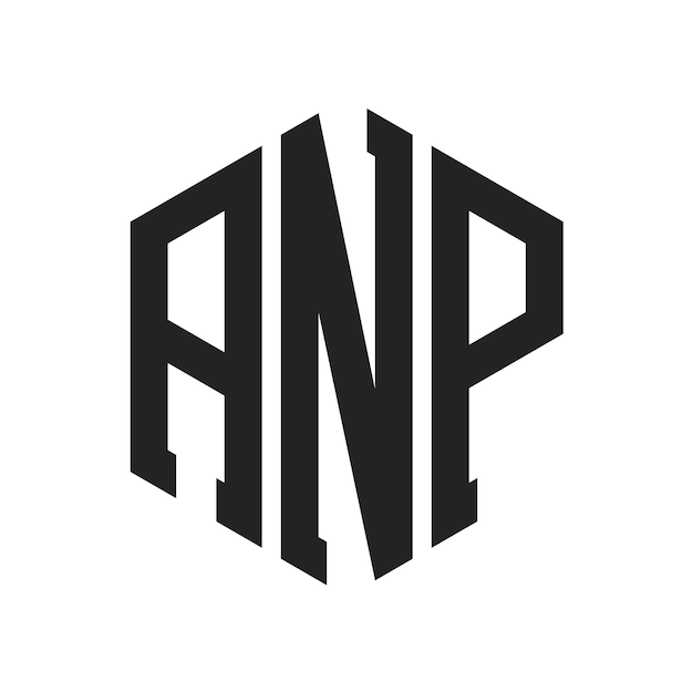 ANP ロゴデザイン ANP モノグラム ロゴは六角形の形を使用しています
