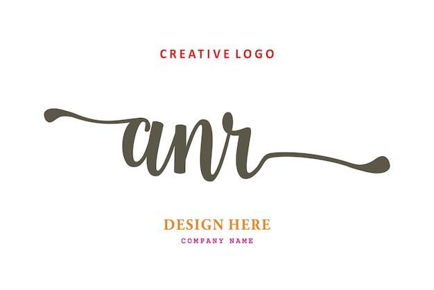 ANR lettering logo is simple easy to understand and authoritative