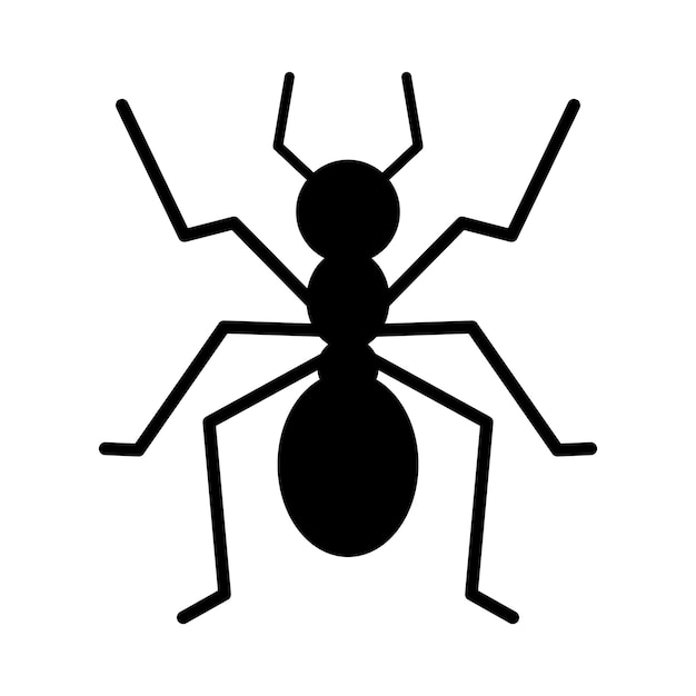 Ant icon isolated on white background