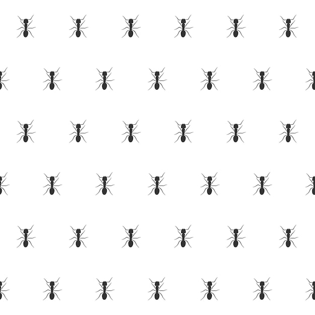 ant vector seamless pattern background, colony ant pattern