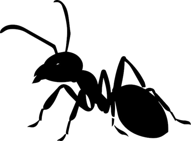 ant vector silhouette illustration 2