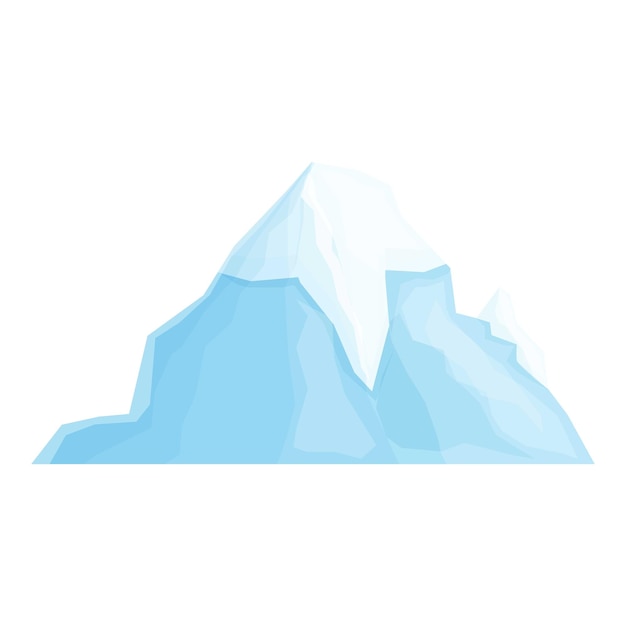 Antarctic iceberg icon cartoon vector arctic ice glacier ice