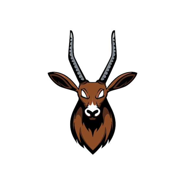 Antelope head vector design