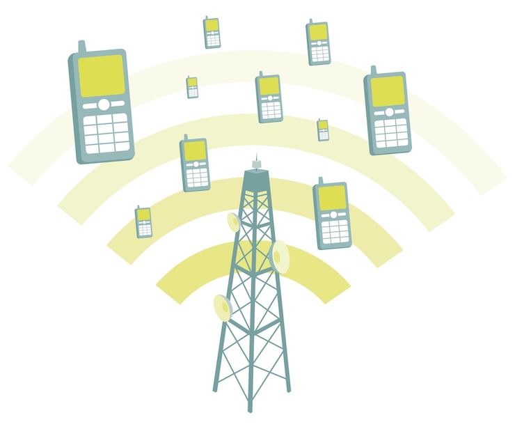 Vector antenna transmtting mobile phones
