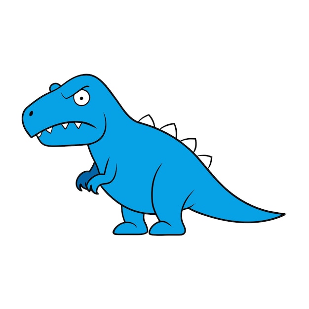 Vector anteosaurus dinosaur angry icon vector illustration