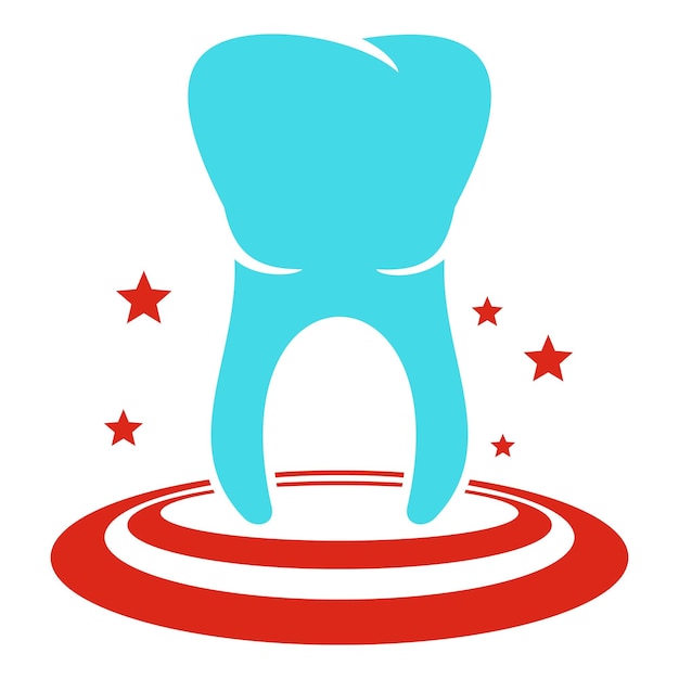 Anterior tooth icon Flat illustration of anterior tooth vector icon for web