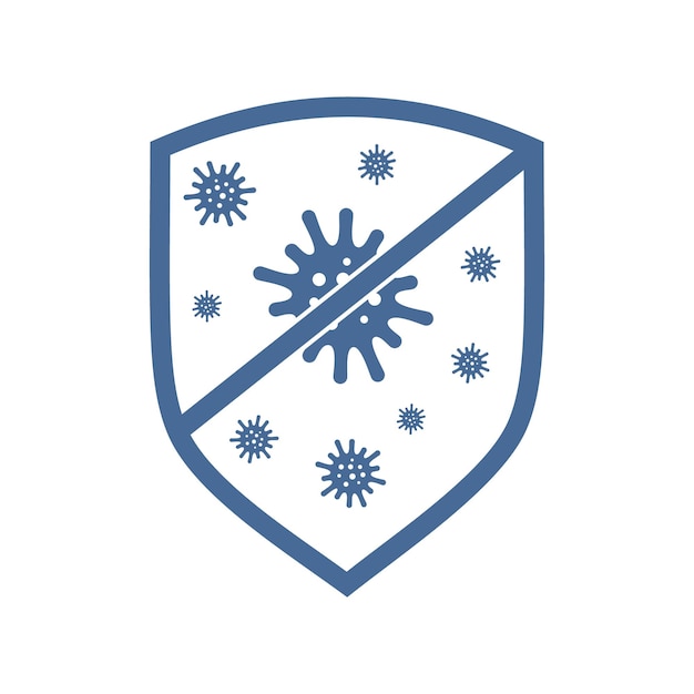 Vector anti-bacteriën vector logo