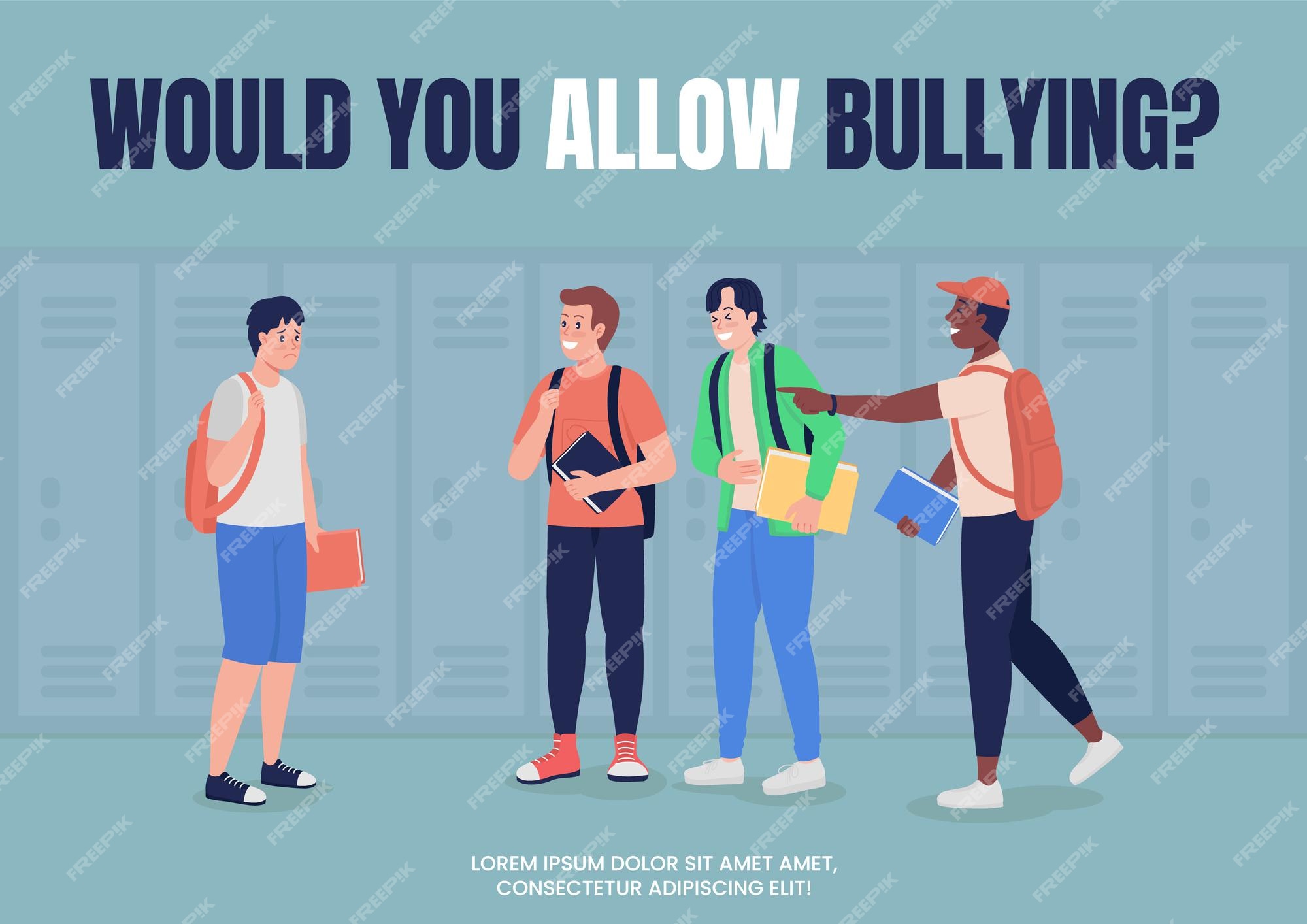 530 Anti Bullying Campaign Images, Stock Photos, 3D objects, & Vectors