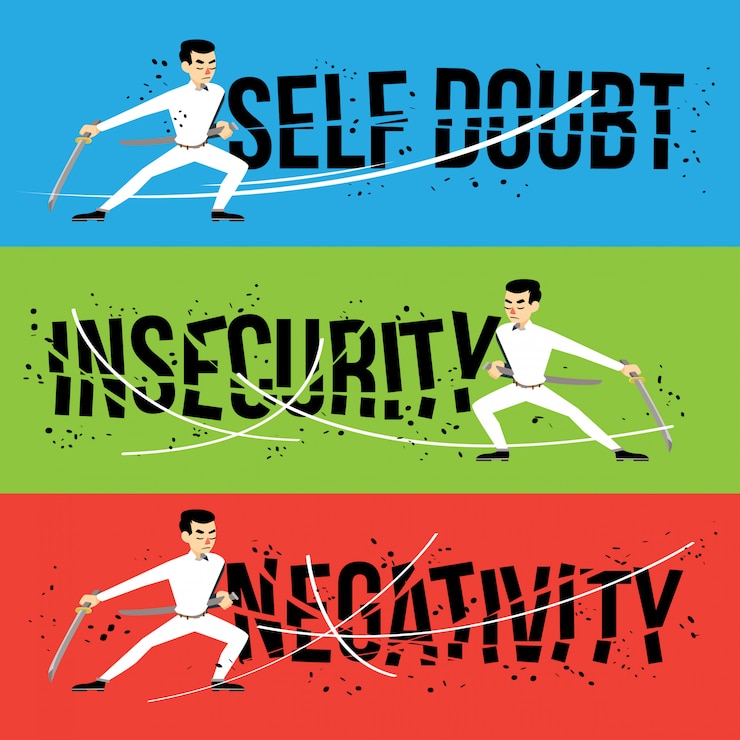 Vector anti negativity motivation poster