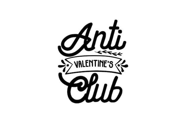 Anti Valentine's Club Vectorbestand
