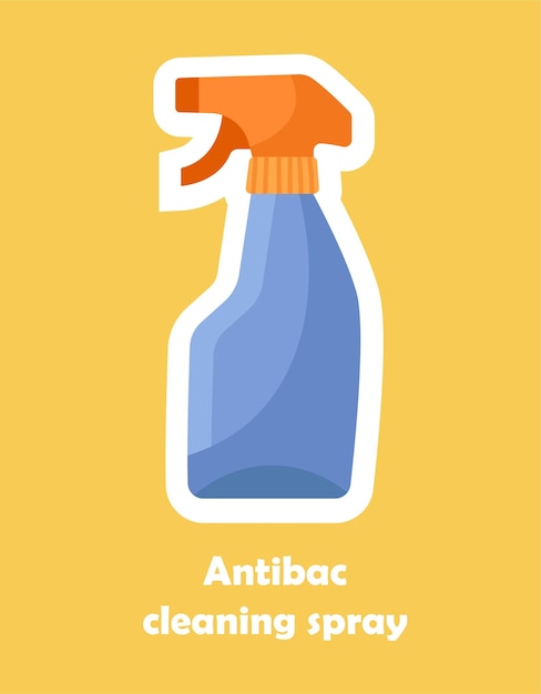 Antibacterial cleaning spray icon