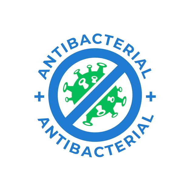Вектор Антибактериальный логотип