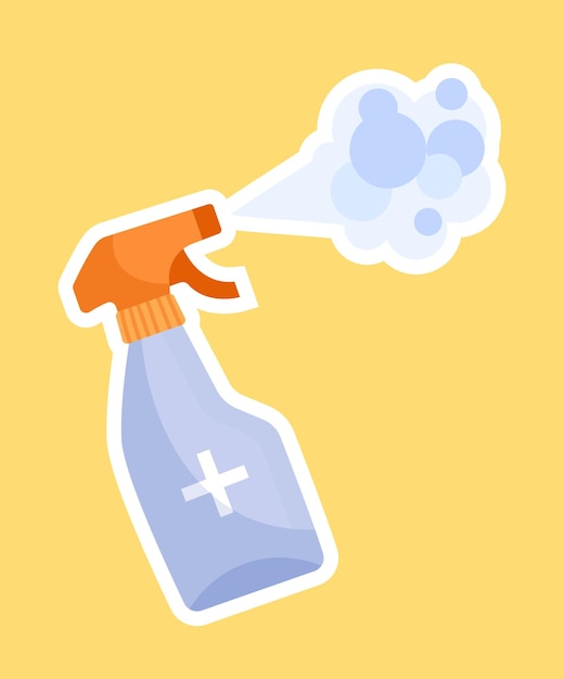 Vector antibacterial spray icon