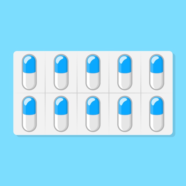 Футляр для таблеток антибиотика