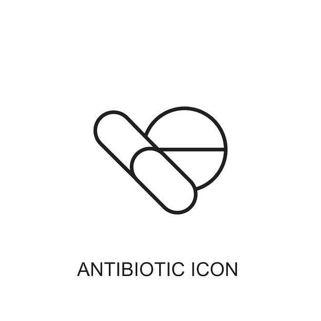 Antibioticum vector pictogram