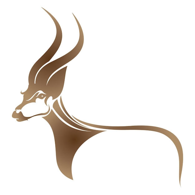 antilope logo vector illustraties ontwerp pictogrammalplaatje logo