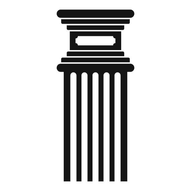 Antique column icon Simple illustration of antique column vector icon for web