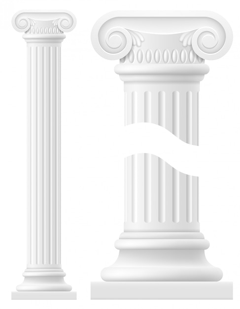Vettore illustrazione di stock di stock di colonna antica