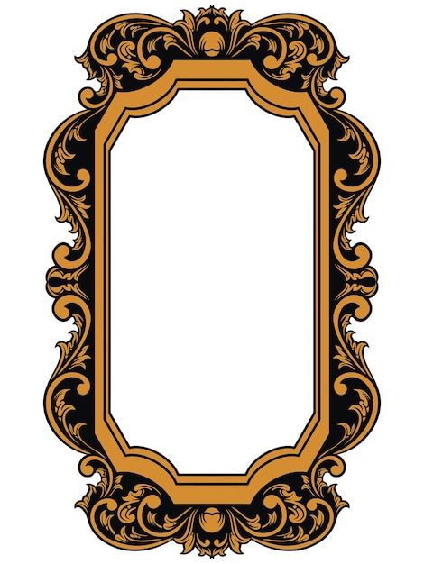 Antique mirror frame