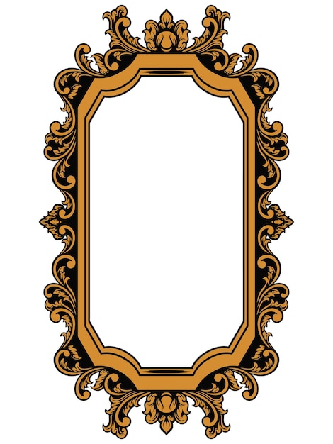 Antique mirror frame