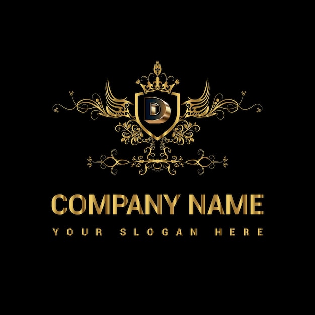 Antique retro luxury victorian calligraphic emblem logo company logo restaurant hotel resort cla