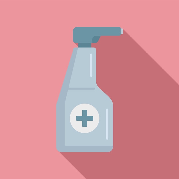 Vector antiseptic spray bottle icon flat illustration of antiseptic spray bottle vector icon for web design