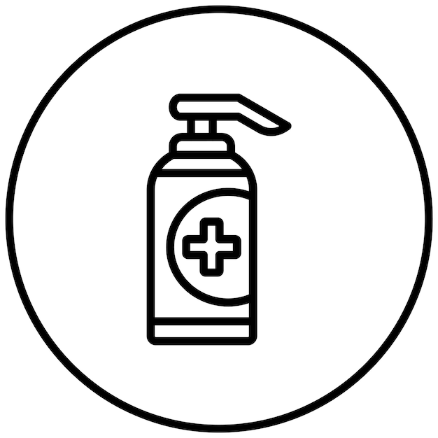 Vector antiseptic vector icon illustration of medicine iconset