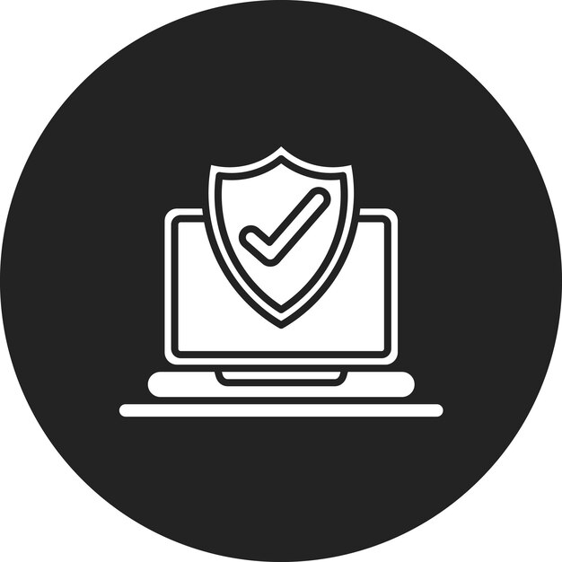 Векторное изображение иконки антивируса может использоваться для анализа данных