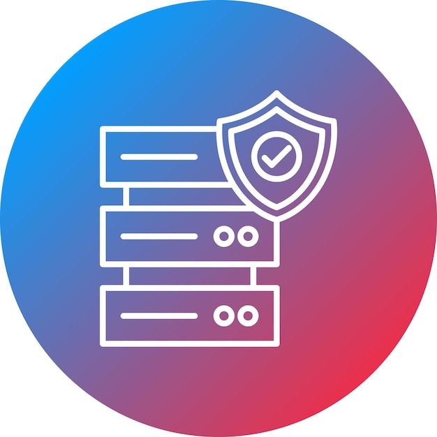 Векторное изображение иконки антивируса может быть использовано для веб-хостинга