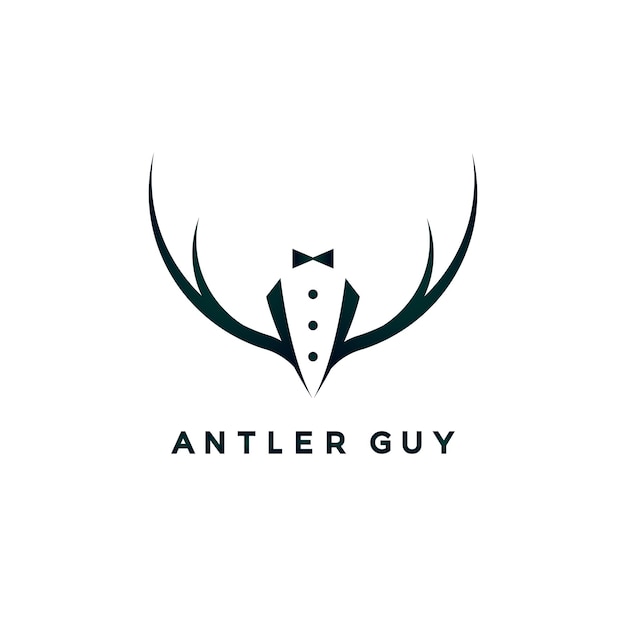 Antler guy-logovector voor uw bedrijf of bedrijf