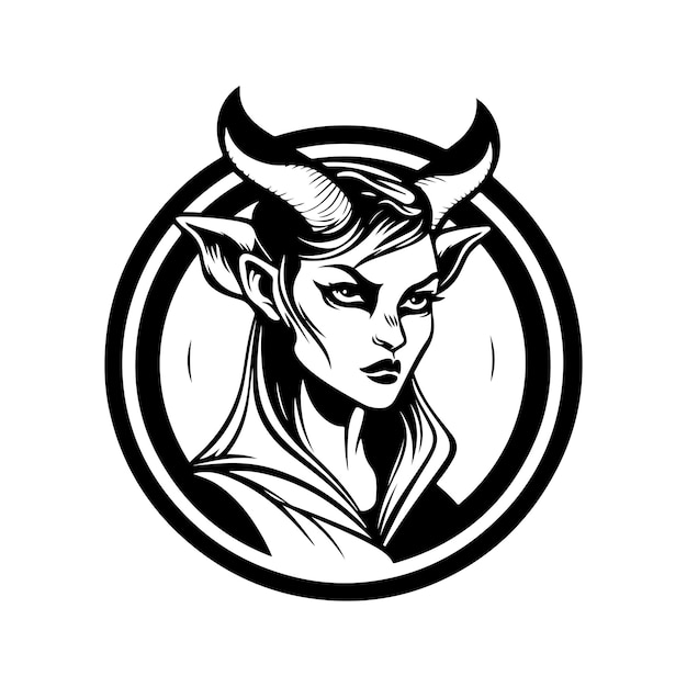 Antropomorfe antilope vintage logo lijntekeningen concept zwart-witte kleur hand getekende illustratie