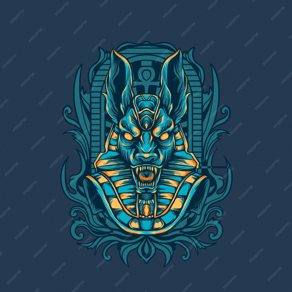 Premium Vector | Anubis egyptian illustration