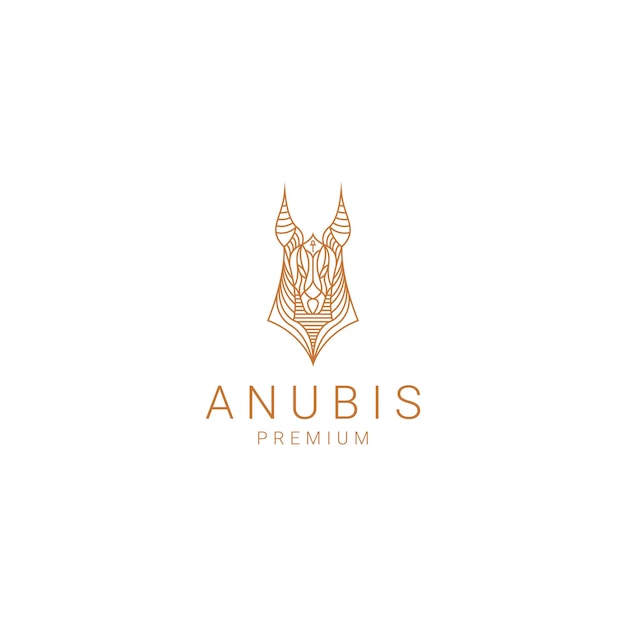 Anubis logo ontwerp pictogrammalplaatje