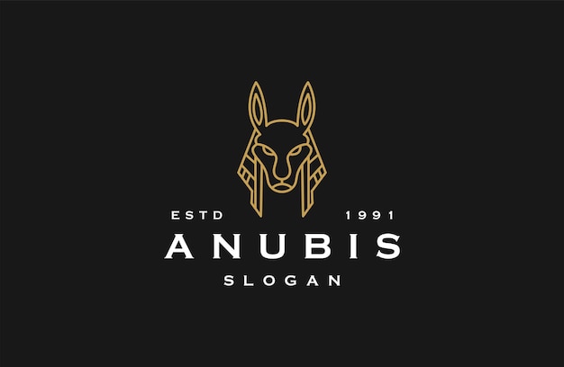 Anubis logo pictogram ontwerp sjabloon vectorillustratie