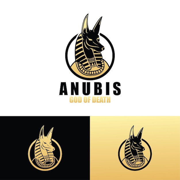 Modello di logo di anubis