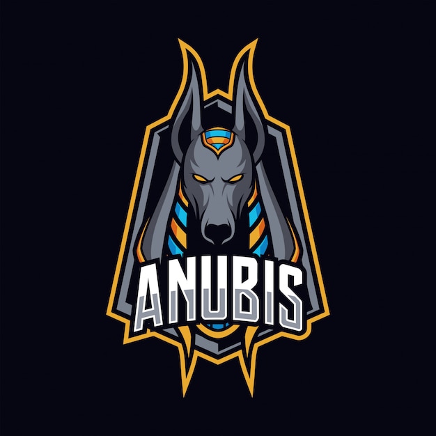 Anubis mascot esport logo